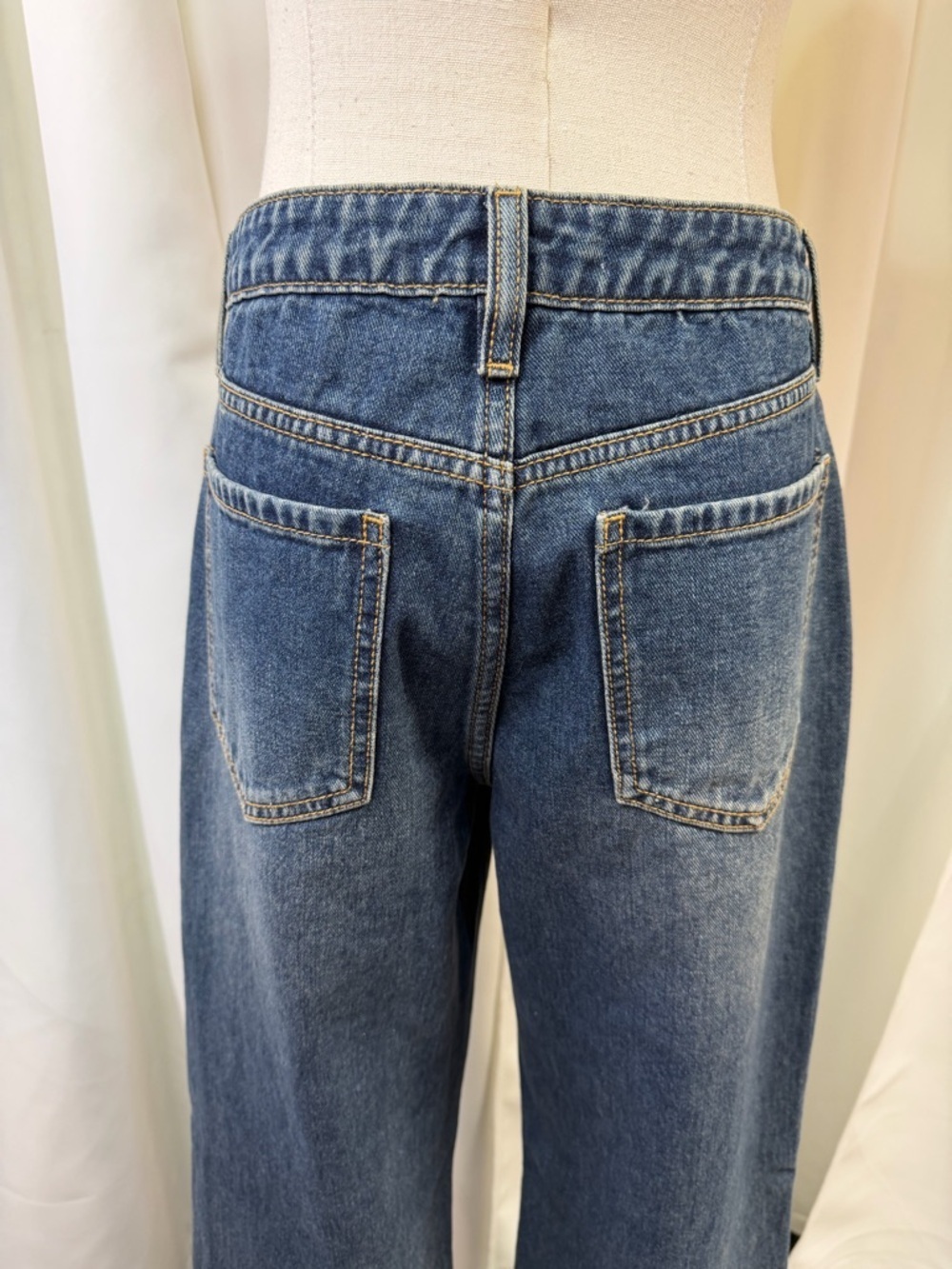NWOT Cali 1850 Animal Print Heart Patch Straight Leg Jeans Junior’s Size 5 - Picture 12 of 16